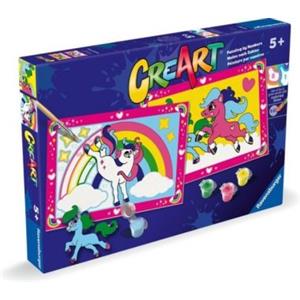 Ravensburger Creart Junior Kit Pittura 2 X Magici Pony per Bambini