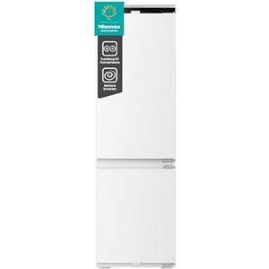 Hisense RB3B250NEWE1, Frigorifero Combinato da incasso Total No Frost 178cm, 35dB (B), 252l, display digitale LED, 1 cassetto controllo umidità, convert function nel freezer, luce superiore e laterale