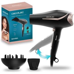 Cecotec Asciugacapelli pieghevole IoniCare Power&Go Glow. Potenza 2200W, Ioni reali, funzione Cool Air, tecnologia Hair Care, 2 velocità e 3 temperature, include ugello di precisione e diffusore