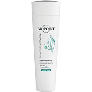 Biopoint Dermocare Anticaduta Capelli - Shampoo Anticaduta Uomo, Deterge con Delicatezza, Fortifica, Corporizza e Volumizza i Capelli, Favorendone la Vitalità, 200 ml