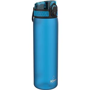 Ion8 Borraccia a Prova di Perdite, 500ml, Facile da Aprire, Serratura Sicura, Lavabile in Lavastoviglie, Senza BPA, Maniglia per il Trasporto, Adatta a Portabicchieri, Facile Pulizia, Blu