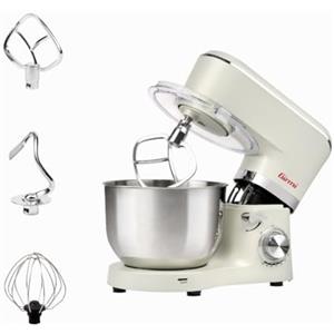 Girmi IM47 Impastatrice Planetaria, Capacità 6 Litri, Impasti fino a 2,4 kg, 1500 W Max, Pulse, 10 Velocità, Contenitore Inox, Accessori inclusi, Panna