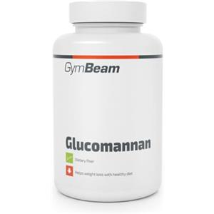 GymBeam Glucomannano 120 cpr, Fibra Alimentare Solubile da Radice di Konjac, Promuove la Perdita di Peso, Induce Sazietà, Mantiene Livelli Ottimali di Colesterolo, Adatto ai Vegani