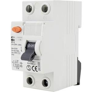 Blendend Interruttore differenziale AC 2 poli 16A 30mA - Protezione da sovraccarico e corto circuito, ideale per impianti elettrici residenziali.