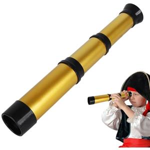 Generic Telescopio Da Pirata Per Bambini - Mini Monoculare Pieghevole Impermeabile | Cannocchiale Retrattile Tascabile Per Bambini Dai 2 Ai 12 Anni, Cannocchiale Portatile Per Osservare Le Stelle E Avventure