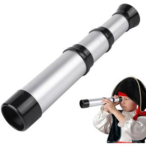 Generic Telescopio Per Bambini - Mini Cannocchiale Da Pirata Pieghevole Tascabile Impermeabile | Potente Strumento Portatile Retrattile Per Osservare Le Stelle Per 2-12 Bambini, Per Guardare Giochi, Escursion