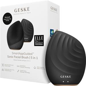 GESKE | Spazzola per il viso SmartAppGuided™ 5 in 1 | Spazzola elettrica per la pulizia del viso | Spazzola morbida in silicone | Pulizia del viso professionale | Massaggiatore facciale