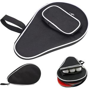 Butyeak Custodia Racchetta Ping Pong,Borsa per Mazze da Pong,Copertura per Racchetta da Pong,Impermeabile Borsa da Tennis Tavolo per Mazza,Porta Racchetta Padel per 2 Racchette e 3 Palline,29 x 21 x 2.8 cm