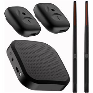 Sirxlevcy Set di Batteria Elettronica Virtuale Portatile Professionale con Bacchette e Pedali per Principianti, Bambini e Adulti