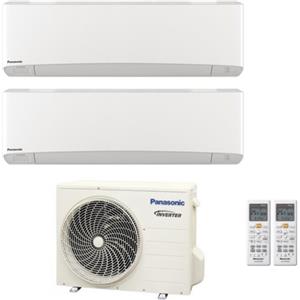 Panasonic Condizionatore Climatizzatore Panasonic dual split inverter Etherea White R-32 Wi-Fi con Econavi 9000+9000 con CU-2Z41TBE