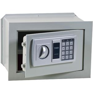 Toro Cassaforte elettronica a muro cm 32x20x22h spessore sportello 6 mm