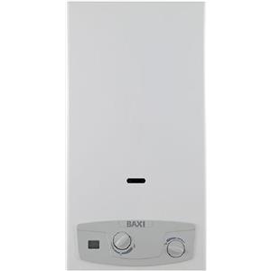 Baxi Acquaprojet 14i Blue - Scaldabagno a gas istantaneo camera aperta, 14 litri, accensione elettronica, classe NOx 6