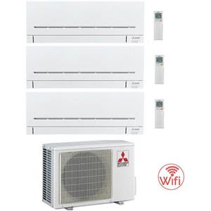 Mitsubishi Electric Condizionatore Climatizzatore Mitsubishi Electric MSZ-APVGK Trial Split R32 Wi-Fi 7000+7000+7000 Con MXZ-3F54VF **PROMO**