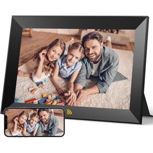 KODAK Cornice digitale WiFi 10.1 pollici HD IPS touch screen elettronico cornice foto con 32 GB di memoria, rotazione automatica delle immagini, condividi foto o video ovunque tramite app, nero