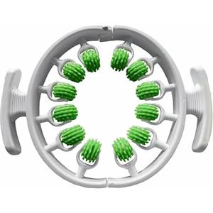 Lonnalee Massaggiatore per cellulite, manuale, copertura a 360°, massaggiatore anticellulite, rullo per massaggio a compressione e allungamento, cosce e glutei (verde, 1)