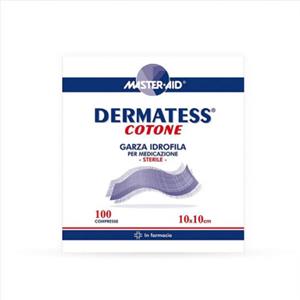 PIETRASANTA PHARMA GARZA IDROFILA DERMATESS COT 10x10 cm 100 Pezzi - Compresse Sterili Assorbenti