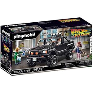 PLAYMOBIL Back to the Future 70633 - Pick-up di Marty McFly con Marty, Jennifer e Biff, per Bambini dai 5 Anni