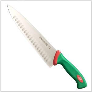Sanelli Premana Coltello Trinciante Olivato 25 cm - Lama Rigida per Verdura e Frutta con Manico Ergonomico Antiscivolo