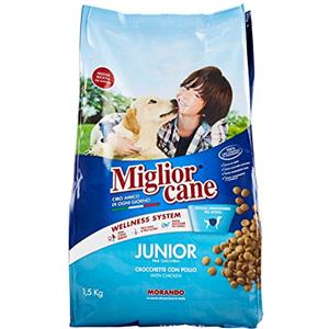 Miglior Cane MigliorCane Junior crocchette pollo, 1500 Grammi