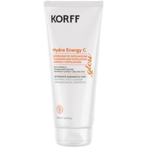 Korff Hydra Energy C Glow Gel Detergente Enzimatico Esfoliante Viso 200 ml - Deterge, Purifica e Rende Luminoso