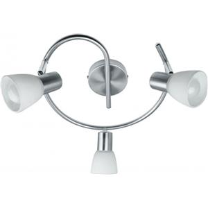 FAN EUROPE INTEC Plafoniera a Spirale LED 3 Luci Spot Orientabili in Metallo e Vetro con Attacco E14