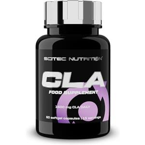 Scitec Nutrition CLA - Acido linoleico coniugato da olio di cartamo - per uomini e donne - Integratore di acidi grassi Omega-6, 60 capsule softgel