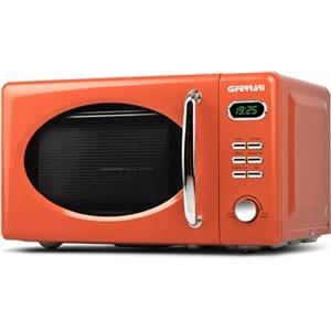 G3 Ferrari G10155 Sapormio Vintage Microonde Vintage Combinato Digitale, 1150W, 20 Litri, 8 Programmi, 4 modalità di cottura, Accessori inclusi, Timer 60 min, Arancio