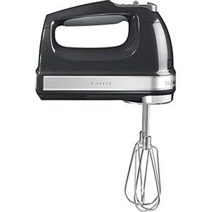 KitchenAid Sbattitore elettrico 9 velocità - Indicatore LED - 4 accessori lavabili in lavastoviglie - Nero onice