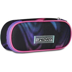 Seven Portapenne Round Plus Optical Shade Girl con elastici e taschino con zip