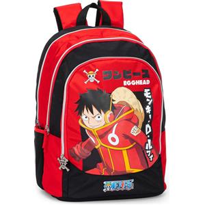 Panini One Piece - Zaino Scuola Organizzato, 2 Vani Ampi, Tasca Frontale e Laterali, Spallacci Imbottiti, Design Ergonomico e Resistente