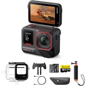 Insta360 Ace Pro 2 Pack Immersioni - Action Cam Impermeabile in 8K co-ingegnerizzata con Leica, sensore 1/1.3, doppio chip IA, superba in bassa luce, audio superiore.