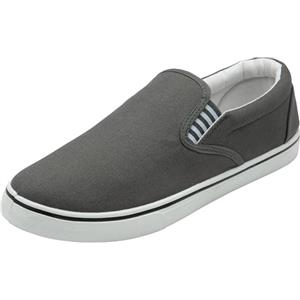 DUNLOP Scarpe da ginnastica da uomo in tela, senza lacci, per barche e yachting, estive, stile casual, Grigio, 46 EU