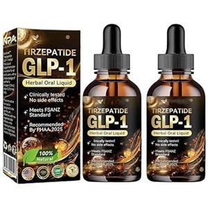 Generic Tirzepatide GLP-1 - Liquido orale a base di erbe, Moringa GLP-1, gocce di liquidi naturali per la cura del corpo, gocce di moringa per donne e uomini, rassodante per la cura della pelle e del corpo (2