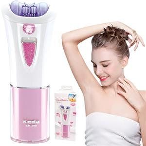 Swsdee Epilatore Elettrico Donna Mini Epilatore a Luce LED Lama in Acciaio Inossidabile Senza Fili per Viso, Corpo Acelle, Gambe, Sopracciglia, Zona Bikini