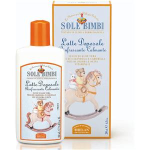 HELAN Latte Doposole Rinfrescante per Bambini - 200 ml con Aloe Vera, Calendula e Camomilla