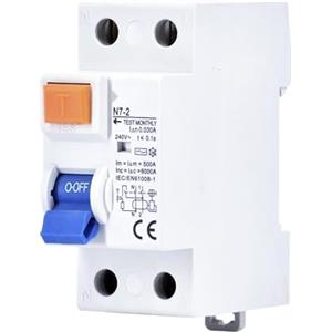 Blendend Interruttore differenziale 2 poli AC 25A 300mA, protegge da perdite di corrente e cortocircuiti, ideale per sicurezza elettrica.