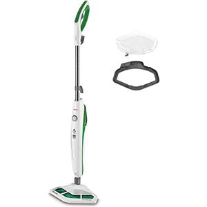 Polti Vaporetto SV400 Hygiene, Scopa a Vapore con Spazzola Vaporforce, Potenza 1500 W, Serbatoio Estraibile, Riscaldamento in 15 Secondi, 2 Accessori Inclusi, Bianco e Verde
