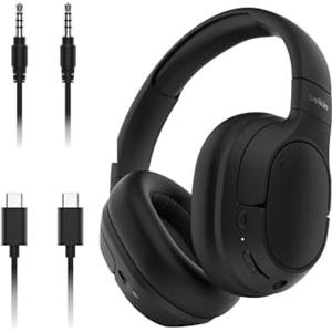 Belkin SoundForm Isolate Cuffie Wireless con Cancellazione Attiva del Rumore Ibrida, cuffie con microfono e bassi potenti, cuffie Bluetooth con 60 ore d'ascolto, cuscinetti CloudCushion, nero