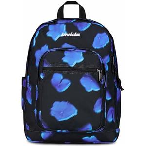 Invicta Zaino Scuola Jelek, Blu, Doppio Scomparto Con Tasca per PC e Tasca per Borraccia, 34 lt, Scuola Media e Superiore, Zaino Ragazza