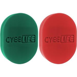 CyeeLife Dart - Cera per dita per freccette, 2 pezzi, rosso e verde (2 pezzi)
