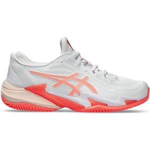 ASICS Court FF 3 Clay, Sneaker Donna, Bianco/Corallo Sole, 41.5 EU