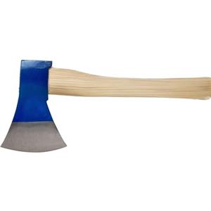 topolenashop Ascia Spaccalegna 600g - Accetta da Taglio Manuale con Testa in Acciaio e Manico in Legno - Ascia da Spacco per Giardino, Campeggio, Outdoor e Lavori Domestici 02151