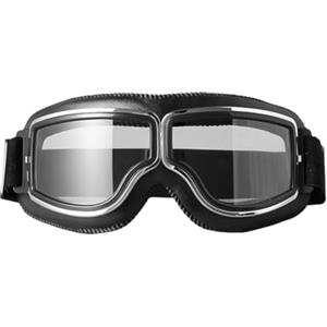 CGEAMDY Occhiali Motocross, Occhiali Equitazione Antiappannamento, Vintage Aviator Anti-Fog Equitazione Occhiali Moto, Vintage Harley Parabrezza Casco-Occhiali Antivento Antipolvere Cavalcare-Occhiali
