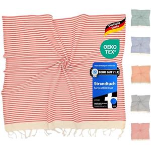furora HOLIDAY Telo Mare Cotone - Grande 200x100 cm - Ultra Leggero - Asciugatura Rapida | Asciugamano Mare Donna e Uomo: Facile da Pulir - multifunzionale per Spiaggia, Piscina, Viaggio, Outdoor