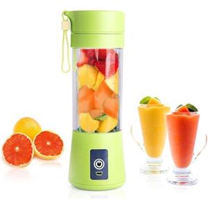 Generico Mf ArtShop Frullatore Portatile USB Mini 380 ml, 6 Lame in Acciaio, Bicchiere di Miscelazione, per Succhi, Frullati, Smoothie, Frappe, Viaggio, Ufficio, Palestra, Famiglia, Verde