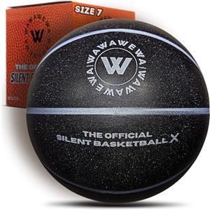 WAWAWEWA The Official Silent Basketball X (Taglia 7) - Pallone da basket indoor non compresso per dribbling silenzioso - canestro da allenamento indoor airless scanalato in schiuma PU - pronto a