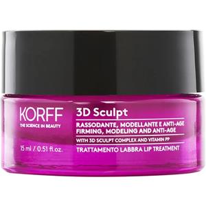 Korff 3D Sculpt Crema Labbra Rimpolpante 15 ml - Trattamento Anti-Age con 3D Sculpt Complex e Vitamina PP