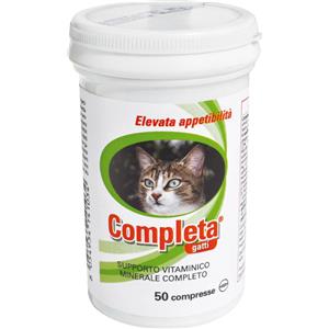 TREBIFARMA Completa Gatti - Alimento Complementare in Compresse per Gattini e Gatti Adulti, 50 Compresse