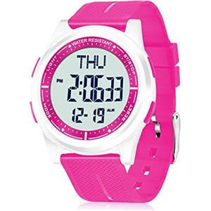 WIFORT Orologio Digitale da Polso, Orologio Sportivo Uomo Donna Impermeabile 5ATM Con Retroilluminazione a LED, Cronometro, Sveglia e Timer, Ultra-sottile Watches Unisex Regalo