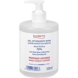 Logofarma Boderm Gel Detergente per Mani 70% Alcol 500 ml con Dispenser - Azione Antisettica Gentile